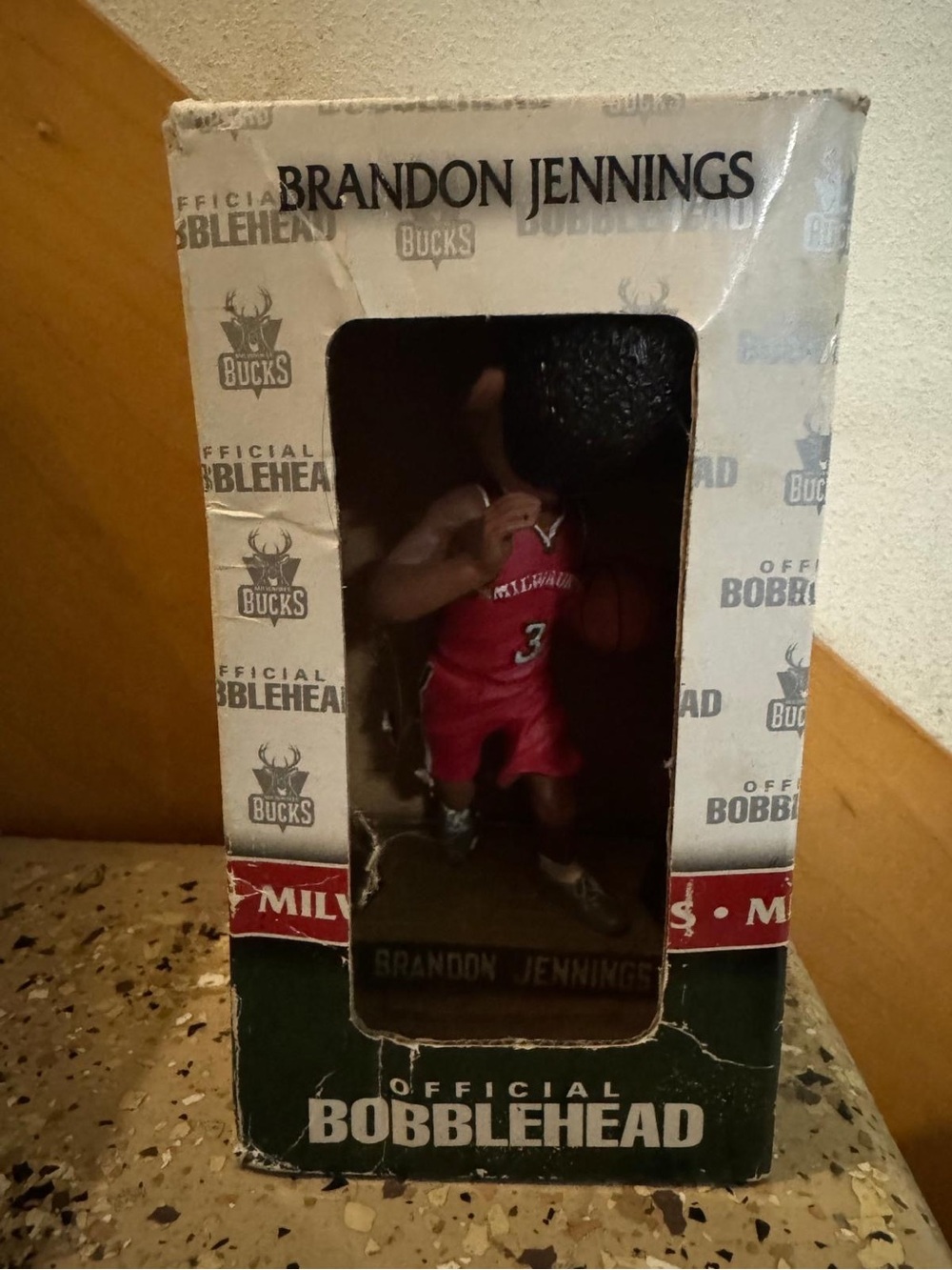 Milwaukee Bucks Red Bobblehead - Official